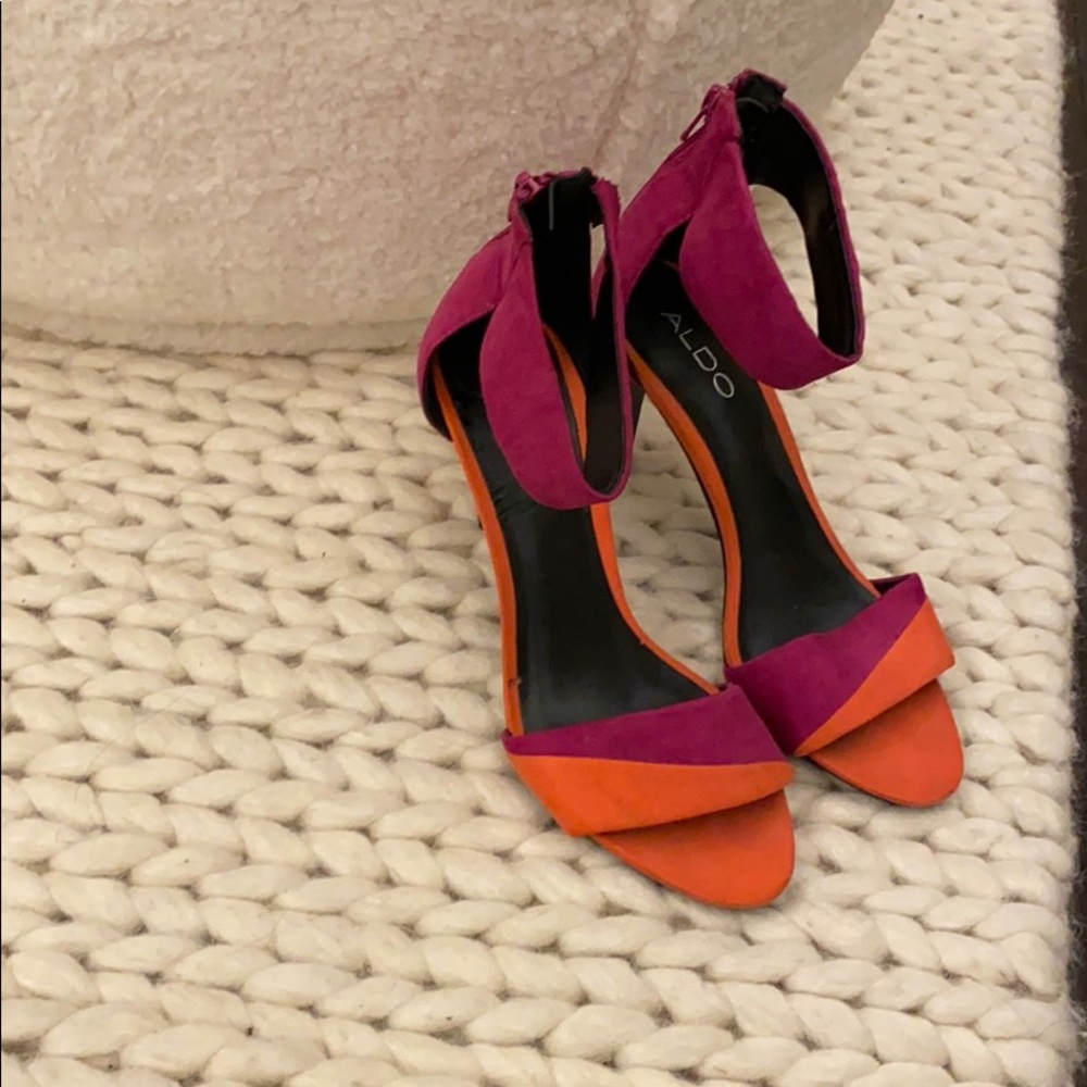 Purple and Orange heel